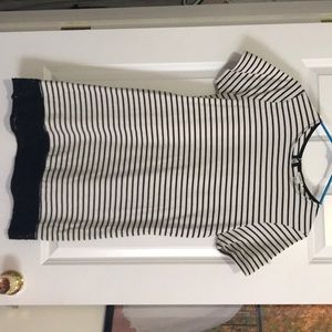 B&W STRIPED T-SHIRT DRESS FOREVER 21